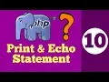 10-Print and Echo in PHP Php Tutorial in Hindi