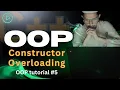 Constructor overloading in OOP C OOP Tutorial