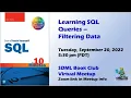 Learning SQL Queries -