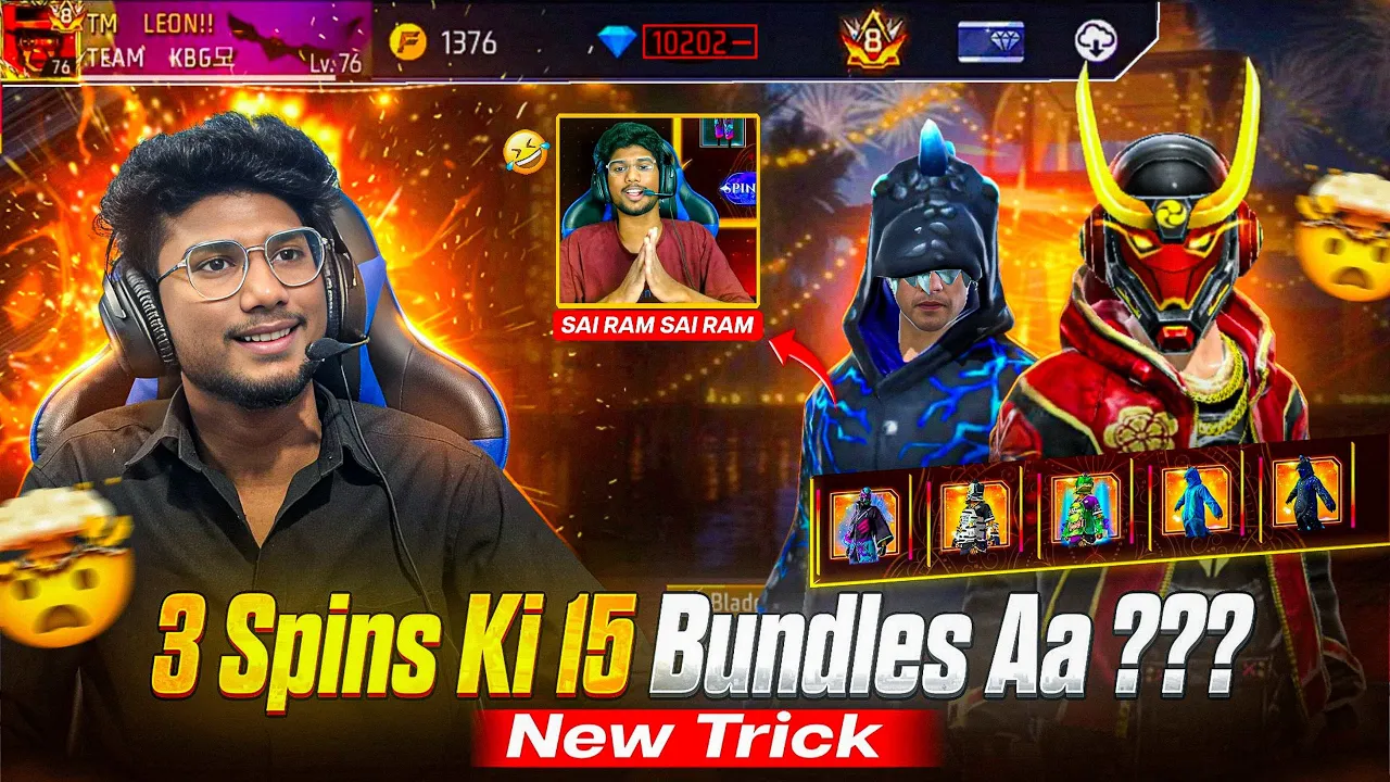 "3 spins ki🤔15 bundles aa???😱 | All Bundles & Rewards |Free Fire New Event | | FreeFire Telugu