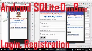 71 Android SQLite Tutorial Android CRUD Tutorial with SQLite Create Read Update Delete Login