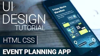 New Event Planning App HTML CSS Speed Coding with Source Code