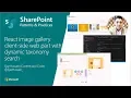 Community demo - React image gallery client-side web part with dynamic taxonomy search