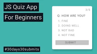Build A Quiz App With JavaScript Mini Project For Beginners