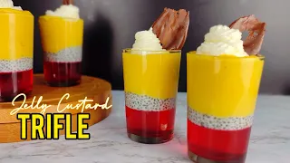 Shan Strawberry Trifle Cups 3 Ingredients Jello Trifle Cups Easy Eid Dessert