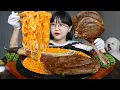 Download Lagu Carbo Buldak Ramen and Tomahawk Steak🍜🥩Mukbang ASMR