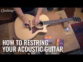 How to correctly restring your acoustic Guitar com DIY
