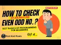 Arcade MakeCode Tutorial Checking Even and Odd Numbers