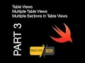 iOS Swift 4 Table View Multiple Table Views and Multiple Sections in Table View Part 3