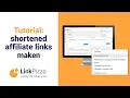 Tutorial: shortened affiliate links maken - LinkPizza
