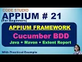 Appium With Java Tutorial 21 Appium Cucumber BDD Framework Java Maven Extent Report