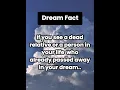 Lagu If you see dead person in your dream.. #youtubeshorts #dreamfacts #trendingshorts #psychologyfacts