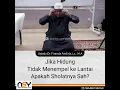 Lagu Jika Hidung Tidak Menempel Ke Lantai Apakah Sholatnya Sah?