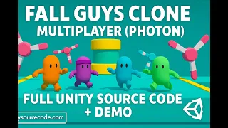 Unity Multiplayer Party Game Photon - Fall Guys Clone Full Source at Playsourcecode com