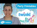 Twinkl Party Printable Party Supplies and Resources
