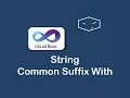string common suffix with in vb net