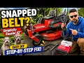 How To Replace a Mower Deck Belt Simplicity Courier Zero Turn