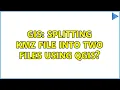GIS Splitting KMZ file into two files using QGIS