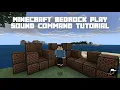 Minecraft Bedrock Playsound Tutorial Play Any Minecraft Sound In This Tutorial