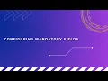 Configuring Mandatory Fields Chargebee