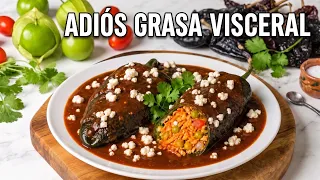 Así bajas Colesterol, Grasa Visceral e Hígado Graso. CHILES RELLENOS DE ATÚN. Come lo que te gusta