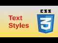 Text styles - Basic CSS3 Fast