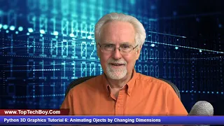 Python 3D Graphics Tutorial 6 Animating 3D Objects by Changing Dimensions in Visual Python