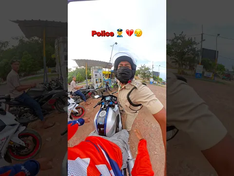 Rider v/s Police ๐ฎโโ๏ธ ๐ฅ๐โฆ!! #viralvideo #viralshorts #bikelover #bikelovers #marjelrider