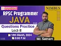 RPSC Programmer 2024 RPSC Programmer JAVA Practice Questions Lect-8 - Free Online Live Classes