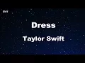 Download Lagu Dress - Taylor Swift Karaoke 【No Guide Melody】 Instrumental
