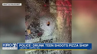 Seattle police say drunk teen shot up pizza shop
