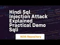 hindi sql injection attack explained practical demo sqli
