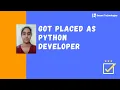 Dhakshavani Got Placed as Python Developer Python Course with 100 Placements Besant Technologies