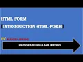 HTML Form Introduction HTML Form Lec-23 HTML tutorial for beginners in