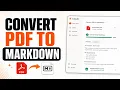 How to Convert PDF to Markdown and Save Claude Tokens Step by Step