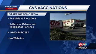 7 Louisiana CVS pharmacies will have COVID-19 vaccine available this week