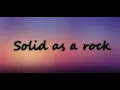 Sizzla - Solid as a Rock (Lyrics)