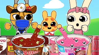 DR. HOLLOW HAS A BABY! | Animal Hospital | Convenience Store MUKBANG animation | asmr | MYMY