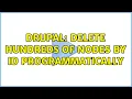 Drupal Delete hundreds of nodes by ID programmatically 4 Solutions