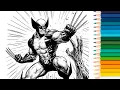 Wolverine Coloring Pages Marvel x x-Men Coloring Book MCS