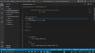 Armstrong number function using recursion LegendCoder