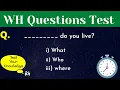 Wh question quiz with answer