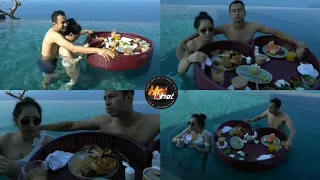 nagita hot news momen romantis raffi u0026 nagita makan di kolam renang suasana super mewah dan intim