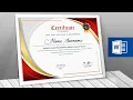 Microsoft Word Certificate Design How to create Certificates in MS Word
