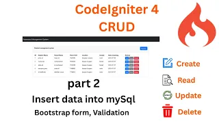 How to Insert Data into MySQL with CodeIgniter 4 and Bootstrap Form Validation