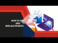 Batch Word Find and Replace with Batch Word Find and Replace Software