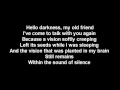 Download Lagu HELLO DARKNESS MY OLD FRIEND LYRICS VERSION 2017