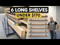 We Built 6 Wall Shelves for Under 170 - Full DIY Guide
