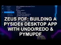 Zeus PDF Building a PySide6 Desktop App with PyMuPDF