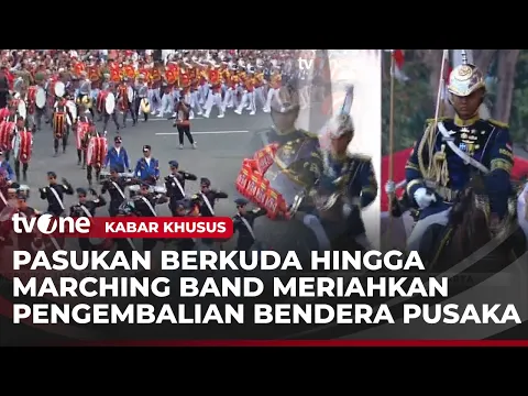 Momen Kirab Pengembalian Bendera Pusaka dan Teks Proklamasi